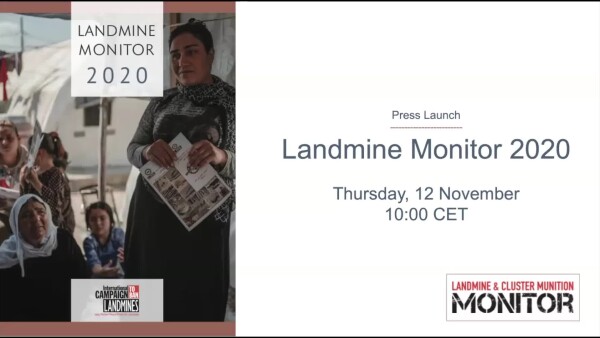 UNIDIR Press conference on Landmines report launch 12 November 2020