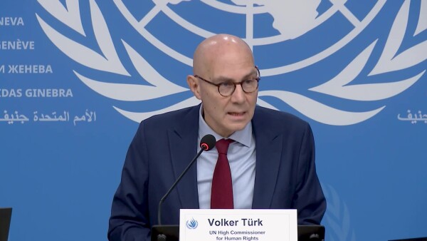 UN Human Rights Chief Volker Türk press conference remarks